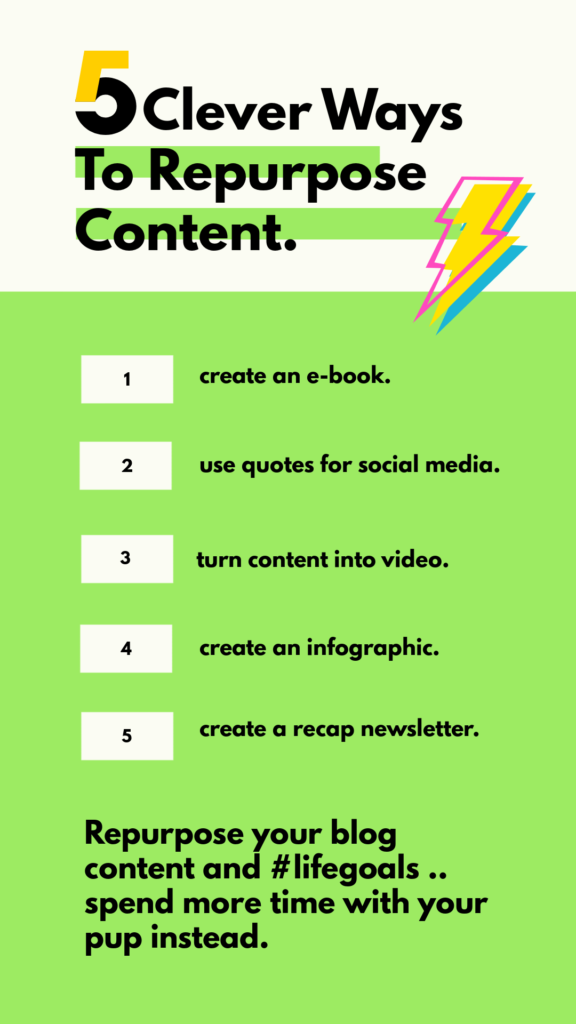 5 clever ways to repurpose content
